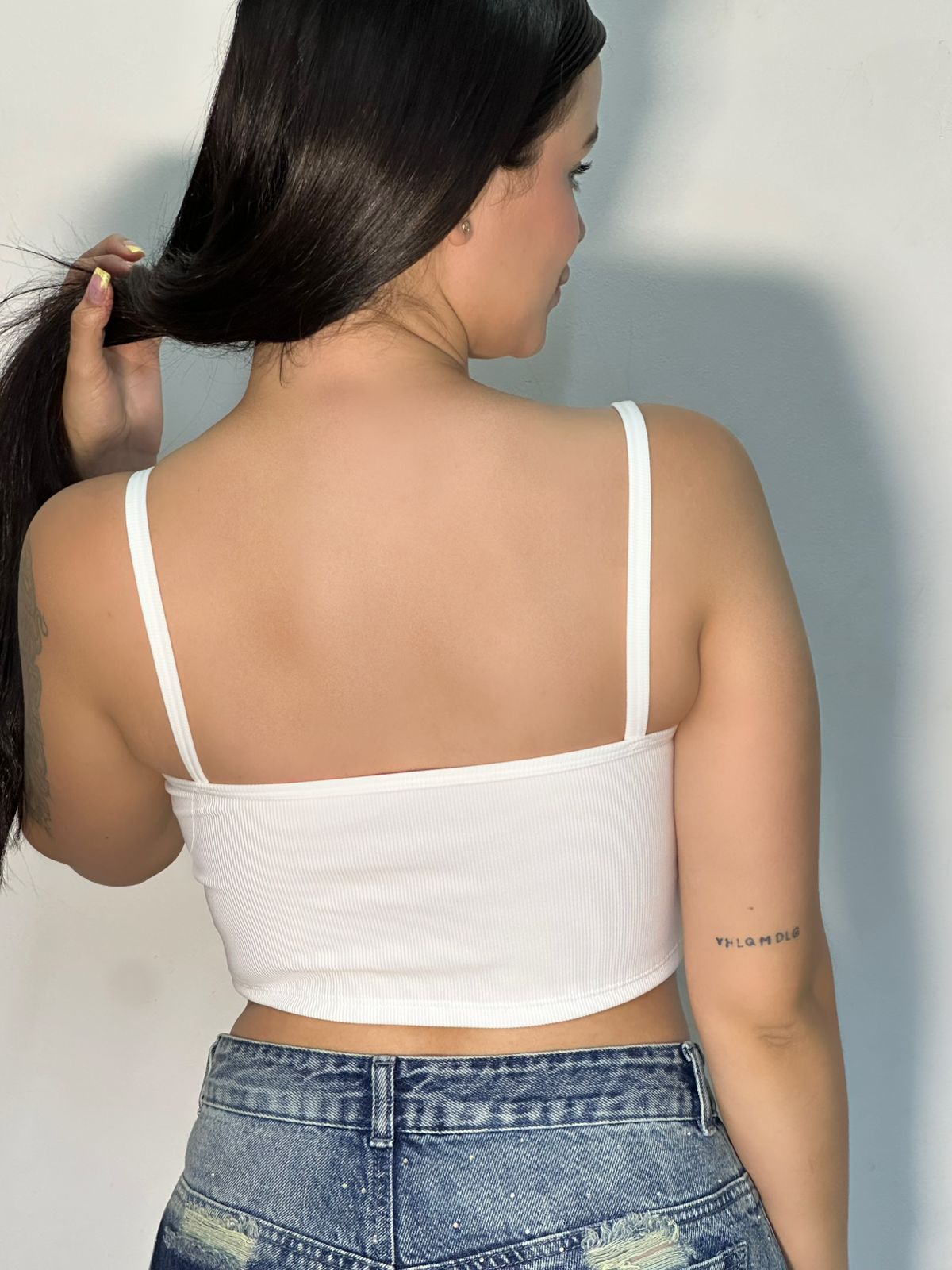 Miniatura 2 de CROPTOP CON CIERRE - COLOR: NEGRO, TALLA: UNICA